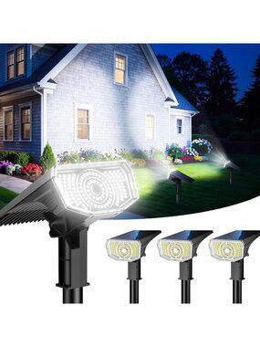 100 LED Waterproof Solar Spot Lights for Outdoor Garden, Landscape Lighting